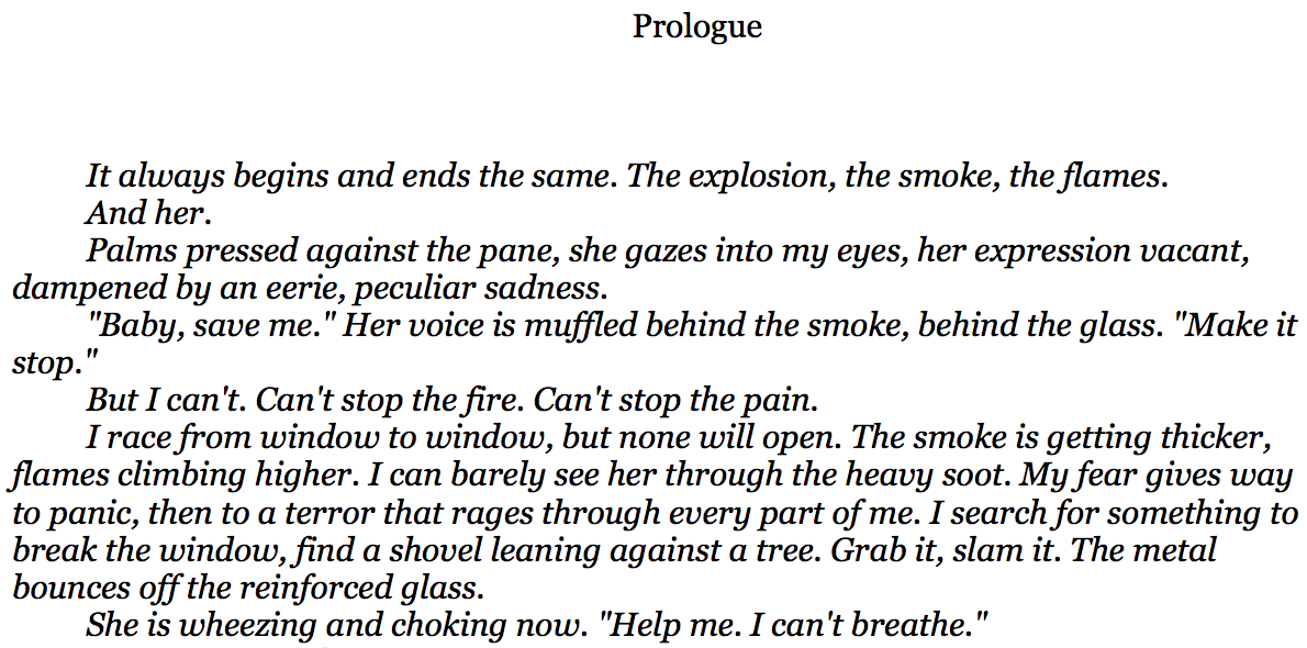 How prologues help writing